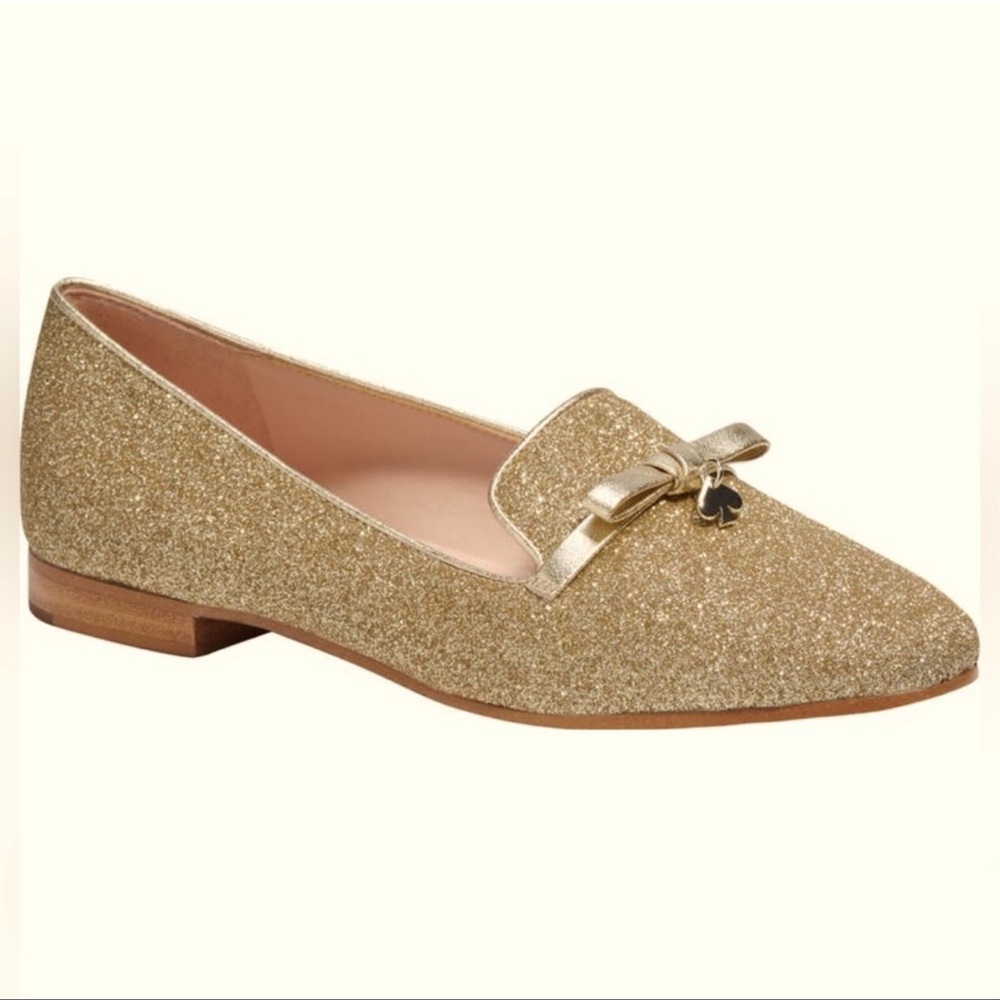 KATE SPADE NEW YORK georgia glitter loafer